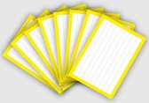Flashcards 500 stuks A7 - 7.5x10.5cm Geel - FSC gecertificeerd duurzaam 300 grams karton - diervrije drukinkt - 100% vegan