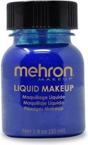Mehron - Vloeibare Schmink op Waterbasis - Blauw - 30 ml