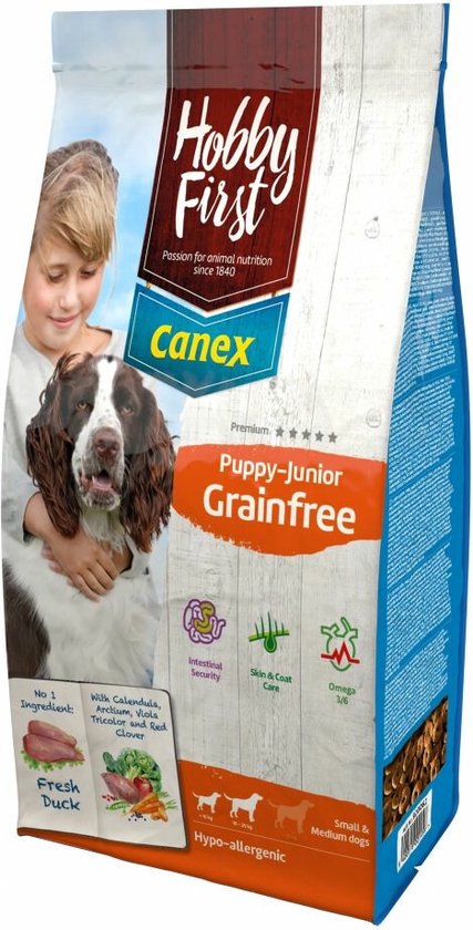 Hobby First Canex Puppy - Junior Grainfree 12 kg
