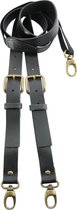 Sir Redman - stoere bretels - 100% made in NL, - leer zwart