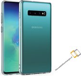 Nieuwetelefoonhoesjes.nl / Samsung Galaxy S10E Transparant siliconen hoesje *LET OP JUISTE MODEL*