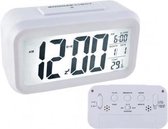 Wekker - LED Display - 12 / 24h - Alarm - Temperatuur - Maand - Wit - Kado Tip !!