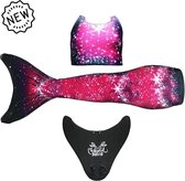 Mermaid Sisters Zeemeermin staart Pink Passion met monovin - 10