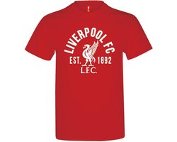 Liverpool T shirt - Volwassenen - Maat S - Rood/wit