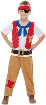 Smiffys Kinder Kostuum -Kids tm 12 jaar- Horrible Histories Pirate Crew Multicolours