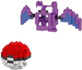 Bouw je eigen Zubat pokemon figuur speelgoed + inclusief pokeball GO - figuren - bekend van TV