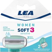 Bol.com LEA Soft 3 Sensitive scheermesje Vrouwen 3 stuk(s) aanbieding
