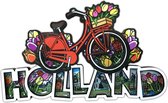 MDF Comic Letters Holland Fiets - Souvenir