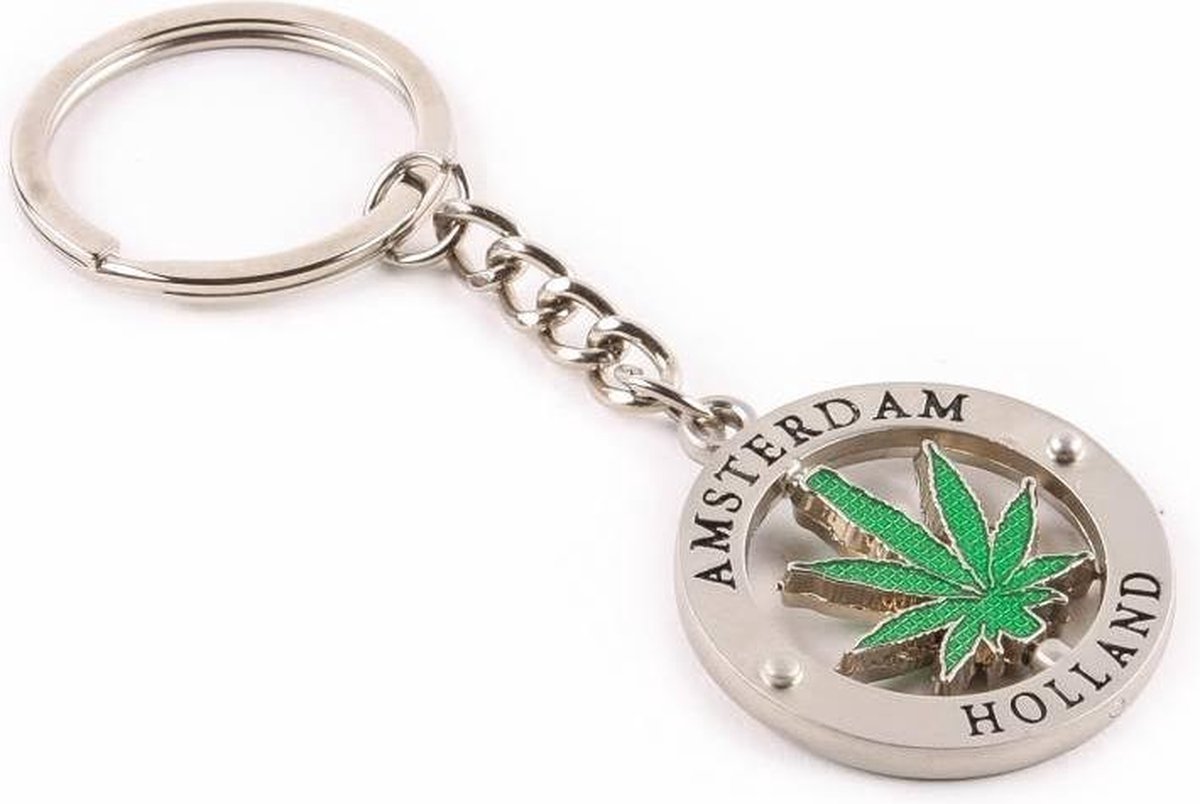 Sleutelhanger Wiet Draaiend Amsterdam - Souvenir