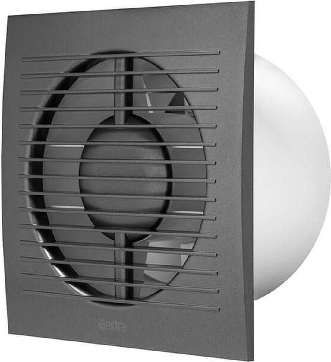 Badkamerventilator Ø 125 mm Antraciet met timer - standaard EE125TA