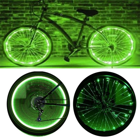 Onafhankelijk Kent boezem Wielverlichting - Set van 2 - LED verlichting fiets - Spaak verlichting wiel...  | bol.com