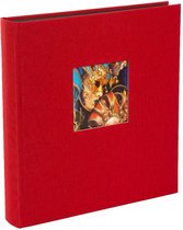 GOLDBUCH GOL-27984 Fotoboek BELLA VISTA rood, 30x31 cm, 60 zwarte pagina's
