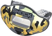 Shock Doctor Max AirFlow 2.0 LG | kleur Black Clear Chrome Chrome Gold Camo| mondbeschermer, bitje, gebitsprotectie | meerdere sporten | American football|