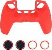 PS5 Controller hoes - Siliconen hoesje - Rood - Playstation 5