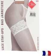 Clio Hold Ups - Hold Up Kousen - Kanten Boord - Sexy Chic - 15 Den. - T4 - Large - Beige