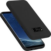 Flexibele achterkant Silicone hoesje zwart Geschikt voor: Samsung Galaxy S8 Plus