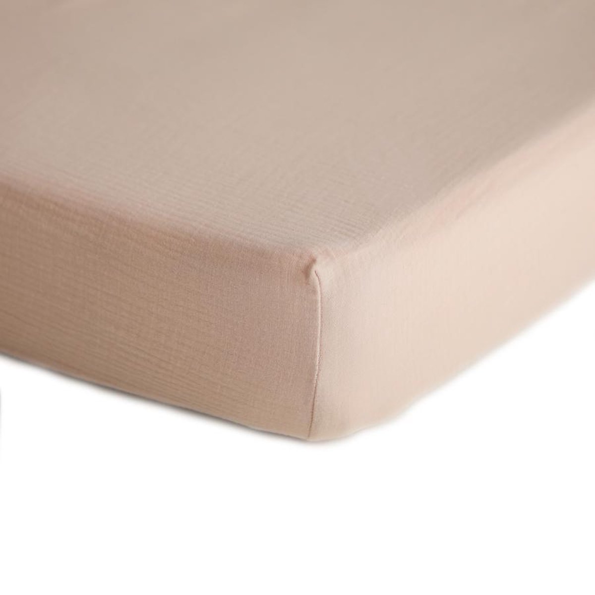 Mushie ledikanthoeslaken | Blush| Biologisch katoen | 130x70 | 28" x 52" x 9" | BIBS | babykamer Mushie ledikanthoeslaken | Blush| Biologisch katoen | 130x70 | 28" x 52" x 9" | BIBS | babykamer