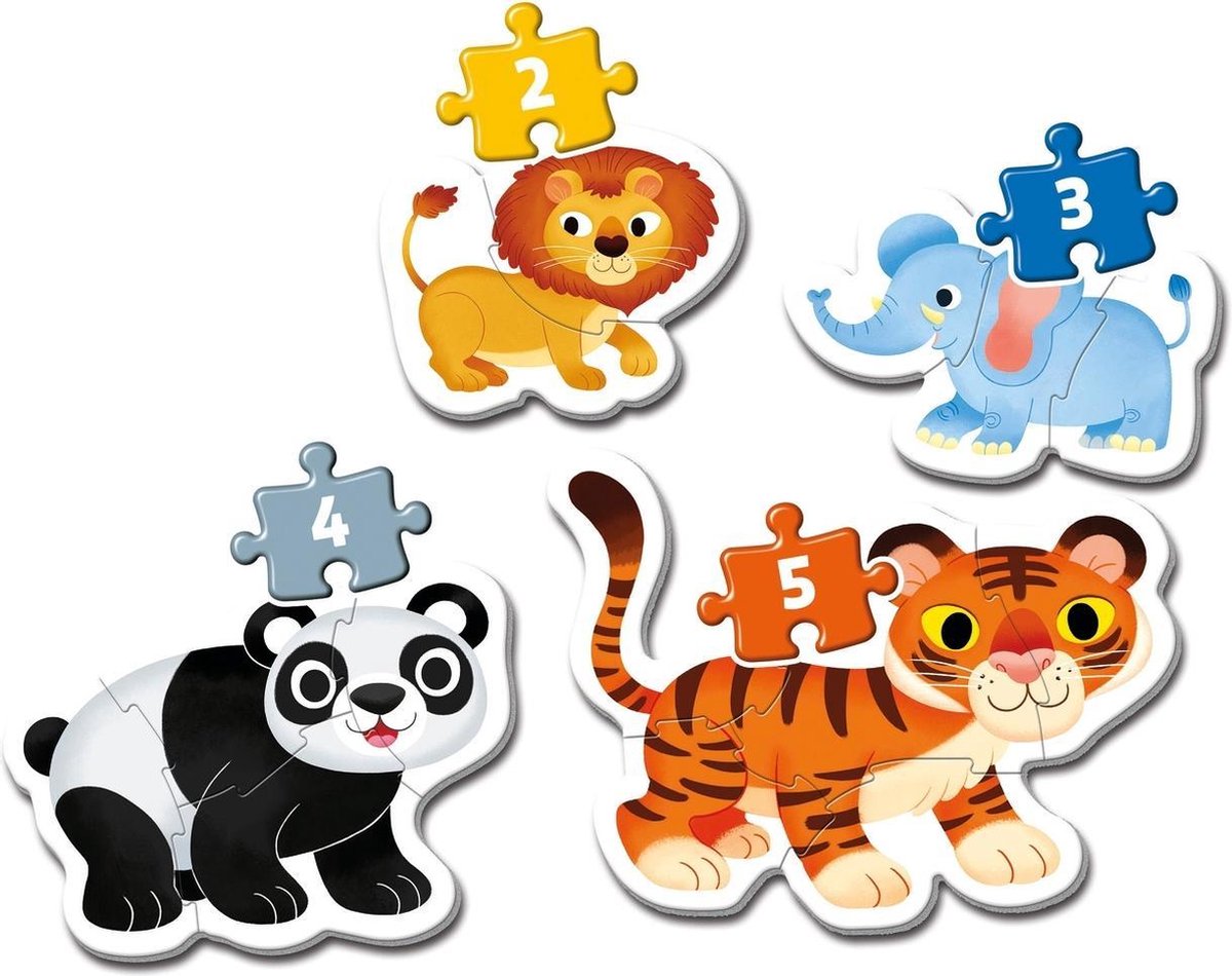 Clementoni - Puzzel - My First Puzzle - Wild Animals - 14 Stukjes - Puzzel Voor Kinderen - Vanaf 2 Jaar — afbeelding 5