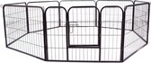 Paws Metalen hok/ ren voor puppy's, konijnen, kippen - 80 x 60 cm