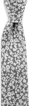 We Love Ties - Stropdas Flower Lace - geweven polyester - zwart / wit