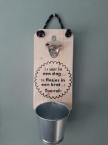 Bieropener - Flesopener -24 uur in een dag - Cadeau - Verjaardag - Vaderdag