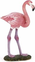 Plastic speelgoed figuur roze flamingo 6,5 cm