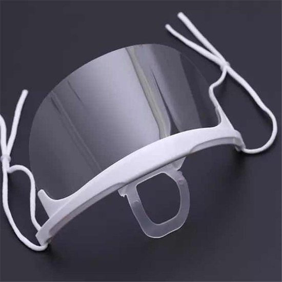 Transparant Mondkapje - Hygiënisch mondmasker - Gelaatmasker - Face shield  - Herbruikbaar | bol.com