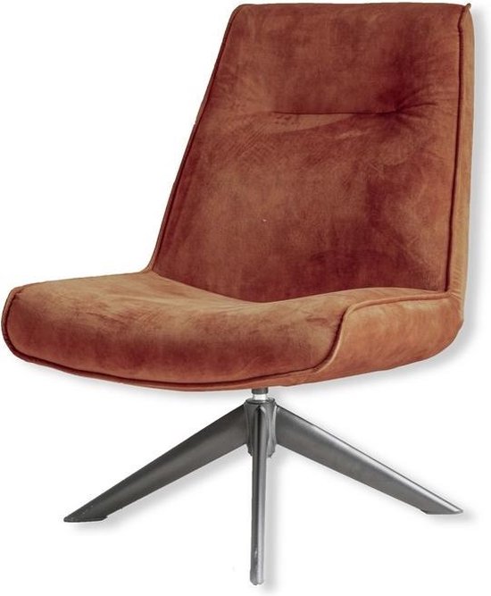 Draaifauteuil – fauteuil – relaxstoel – zitmeubel – loungestoel – draaistoel – Stoel – design stoel – lounge – bruin – 50 cm breed