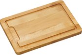 Beukenhouten snijplank 21 x 32 cm - Keukenbenodigdheden - Kookbenodigdheden - Dikke snijplanken van hout - Snijplankjes/snijplankje