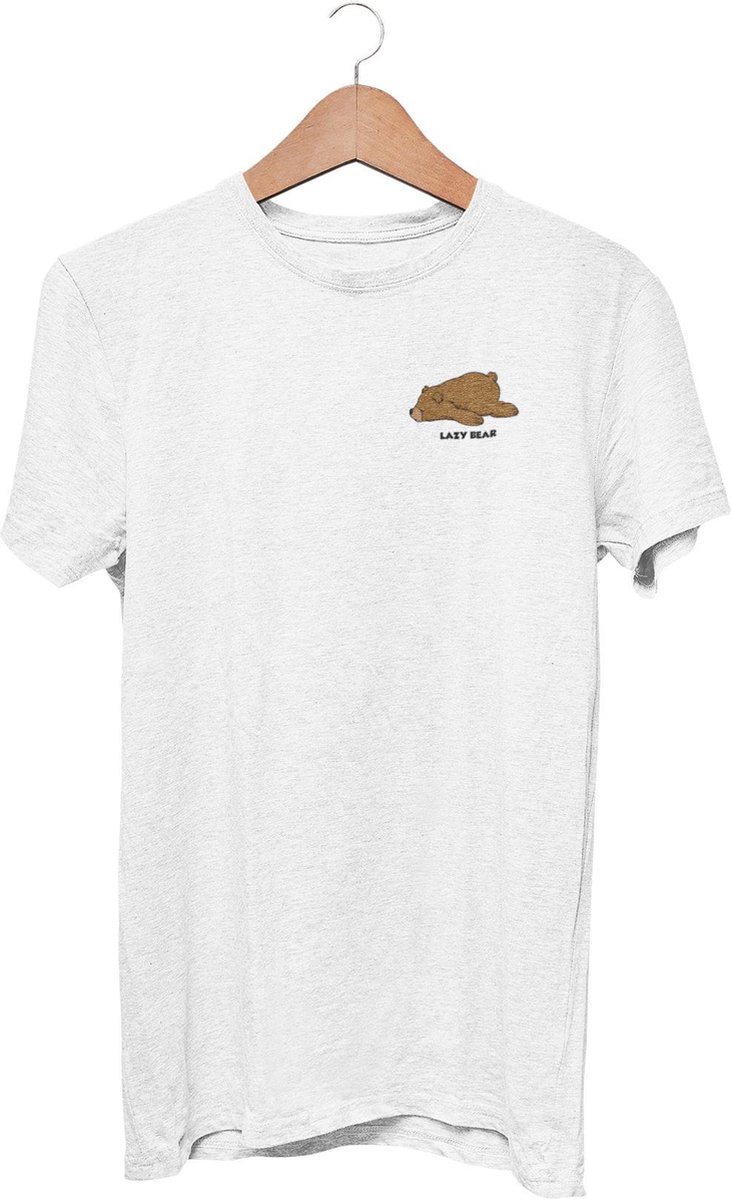 The lazy Bear | No Hat | T-Shirt | White | M
