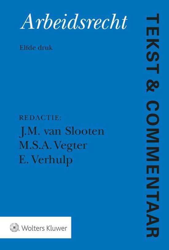 Tekst & Commentaar  -   Arbeidsrecht - cover