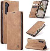 Caseme OnePlus Nord Retro Wallet Hoesje - Brown