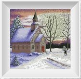 Artstudioclub® borduurpakketten volwassenen Kerk 3 41 × 41 cm
