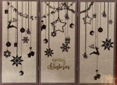 Houten raamscherm kerst winter decoratie