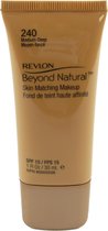 Revlon - Beyond Natural Skin Matching Makeup SPF15 - Foundation - 30ml - 240 medium deep