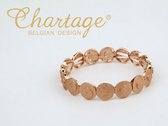 Chartage rosé gouden armband op elastiek