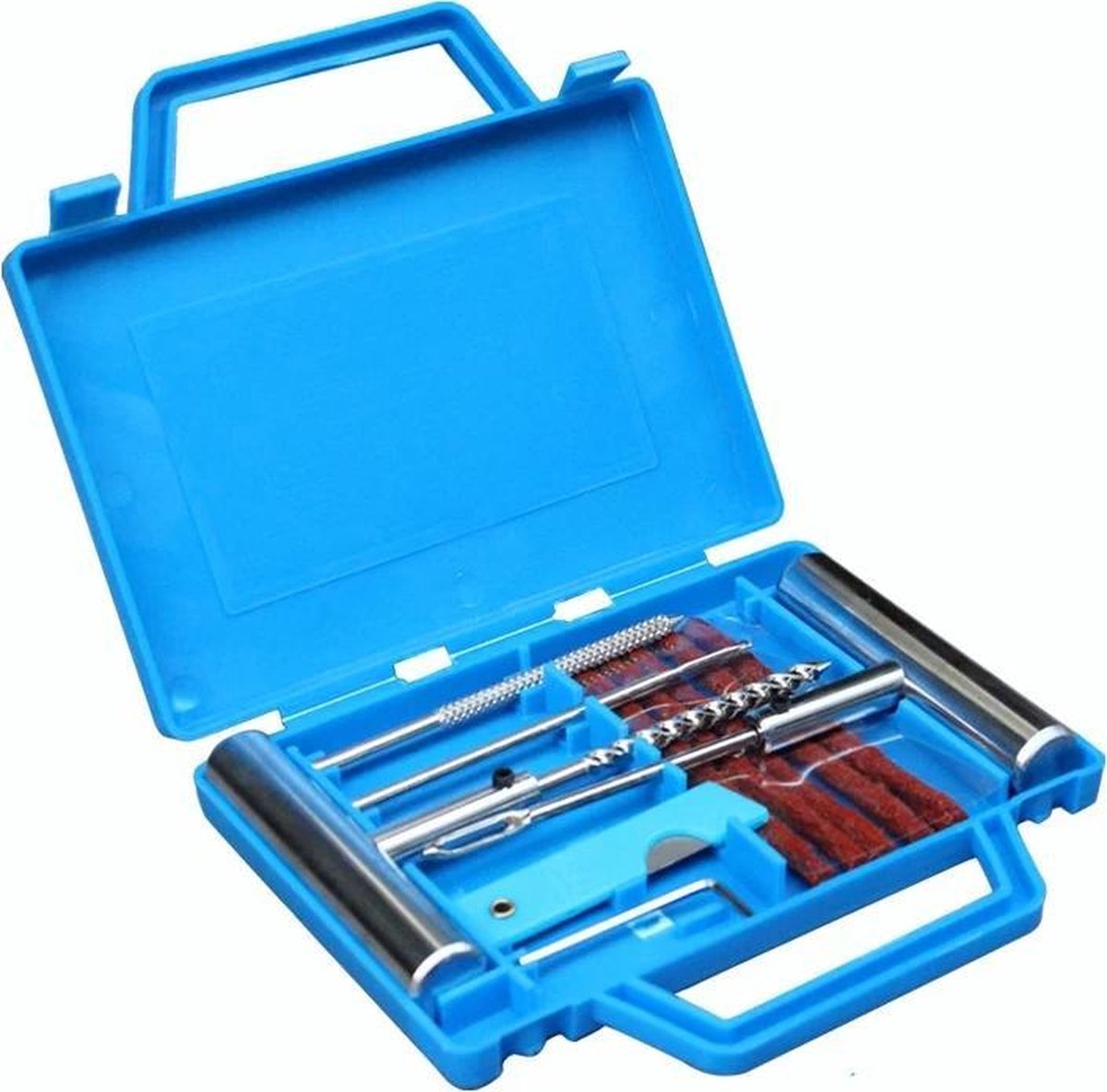 LOUZIR 11-Delige Professionele banden reparatie kit-  autobanden/ Bike Emergency repair kit - Met handige opbergdoos