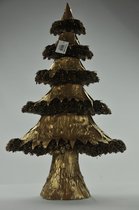 Sapin de Noël artificiel marron (60cm de haut)