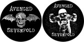 Avenged Sevenfold - Death Bat / Astronaut Platenspeler Slipmat - Zwart