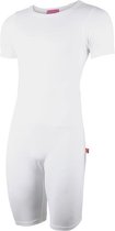 Romper met ritssluiting onderkant - Wit, XL