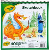 Crayola - Schets/tekenboek voor kinderen - 23x23cm - 40 pagina's