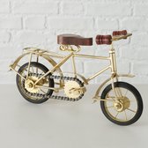 Fiets - Decoratie - Goud - Heren - Handmade - 28cm - Metaal