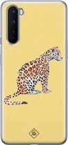 OnePlus Nord hoesje siliconen - Leo wild | OnePlus Nord case | geel | TPU backcover transparant