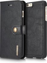 Bookcase met magnetische hardcase en kaartgleuven iPhone 6/6s Plus - zwart - DG-Ming