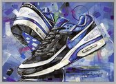 Poster - Air Max Classic Bw Persian Violet Painting - 51 X 71 Cm - Black
