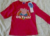 Roze shirt van Peppa Big maat 116, Oh Yeah!