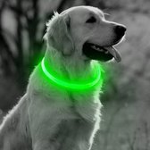 Verlichte hondenhalsband | nacht verlichting | oplaadbaar | diverse lichtstanden | op maat | veiligheid dieren
