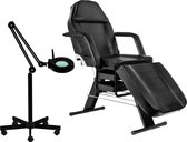 MBS Behandelstoel volledige set - Professioneel - Manicure - Pedicure - Gezichtsbehandeling - wit - Incl. Hoes - Loeplamp (53)