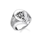 Thomas Sabo Heren Ring 925 sterling zilver 66 Zwart 32011374