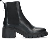 Sacha - Dames - Zwarte chelsea boots met blokhak - Maat 36